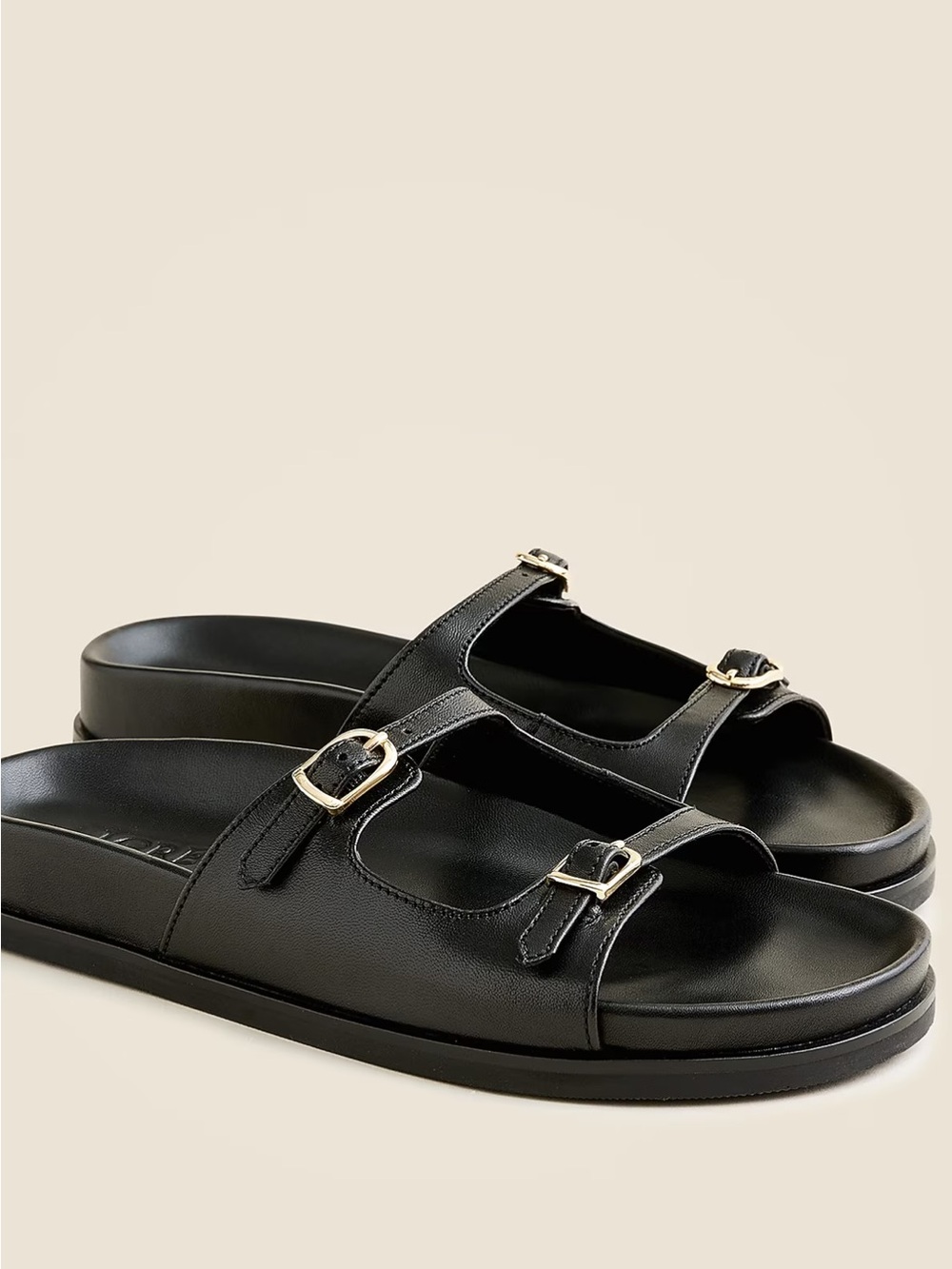 J.Crew New Colbie buckle sandals in leather